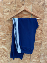 Vintage 90s Asics Velour Track Pants Size 52 Navy Blue White Mens